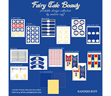 Fairy Tale Beauty Birthday Party Printables Collection